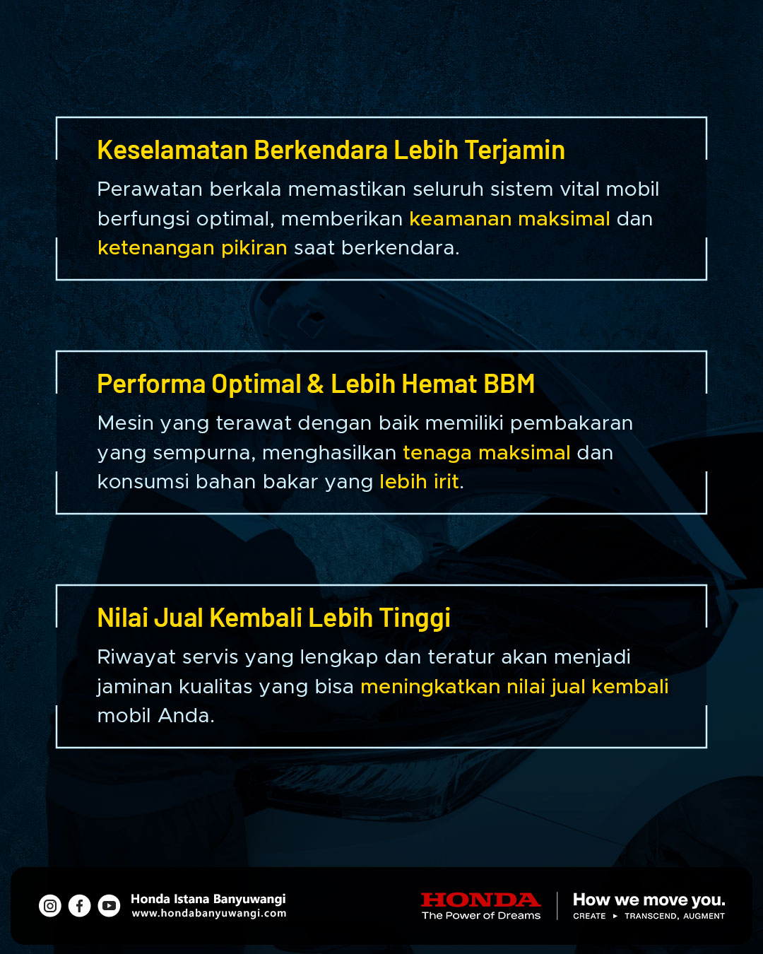 Manfaat servis berkala mobil