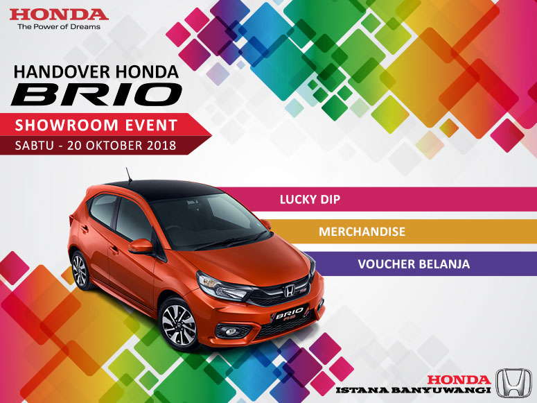 Handover Honda Brio Banyuwangi