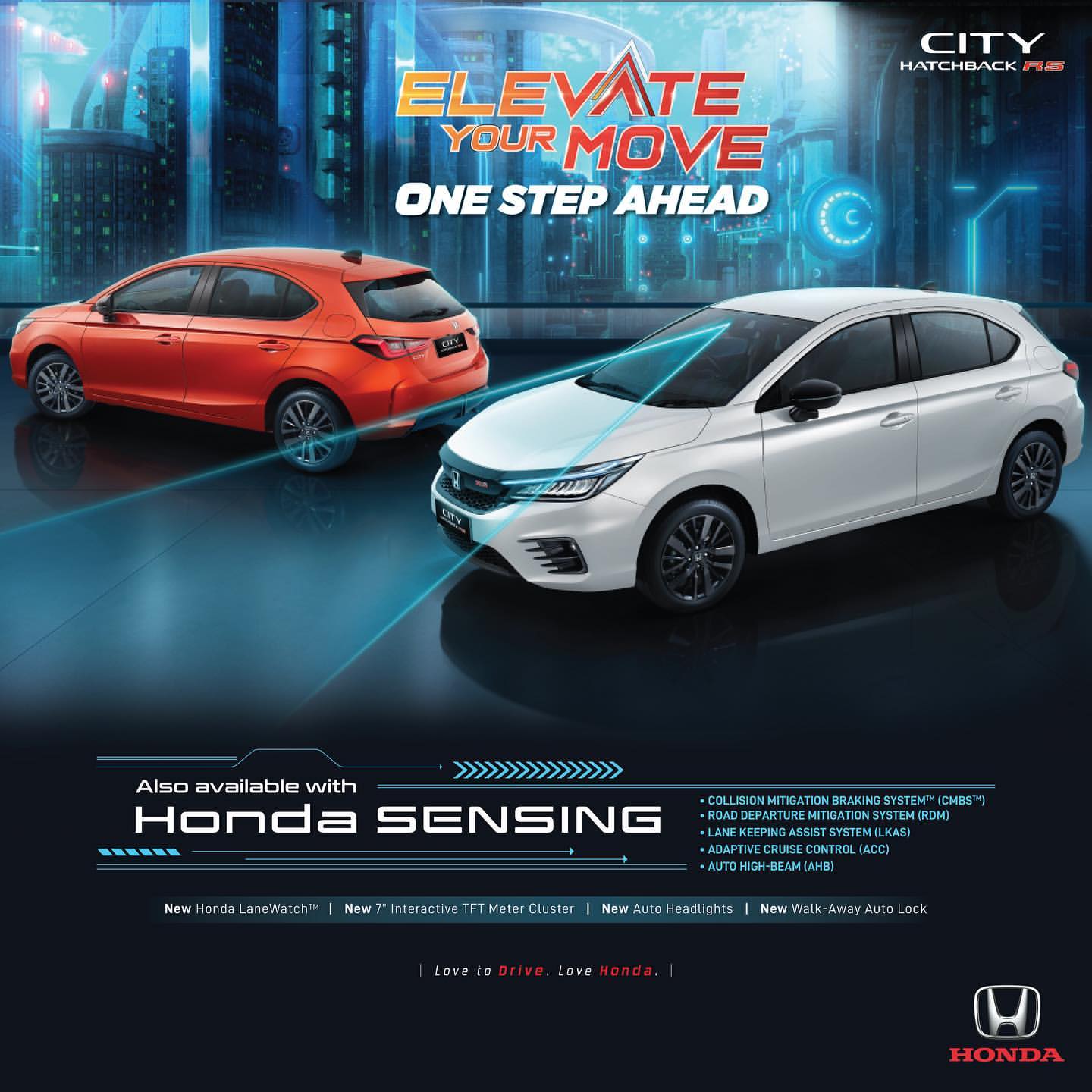 Honda City Hatchback RS with Honda Sensing