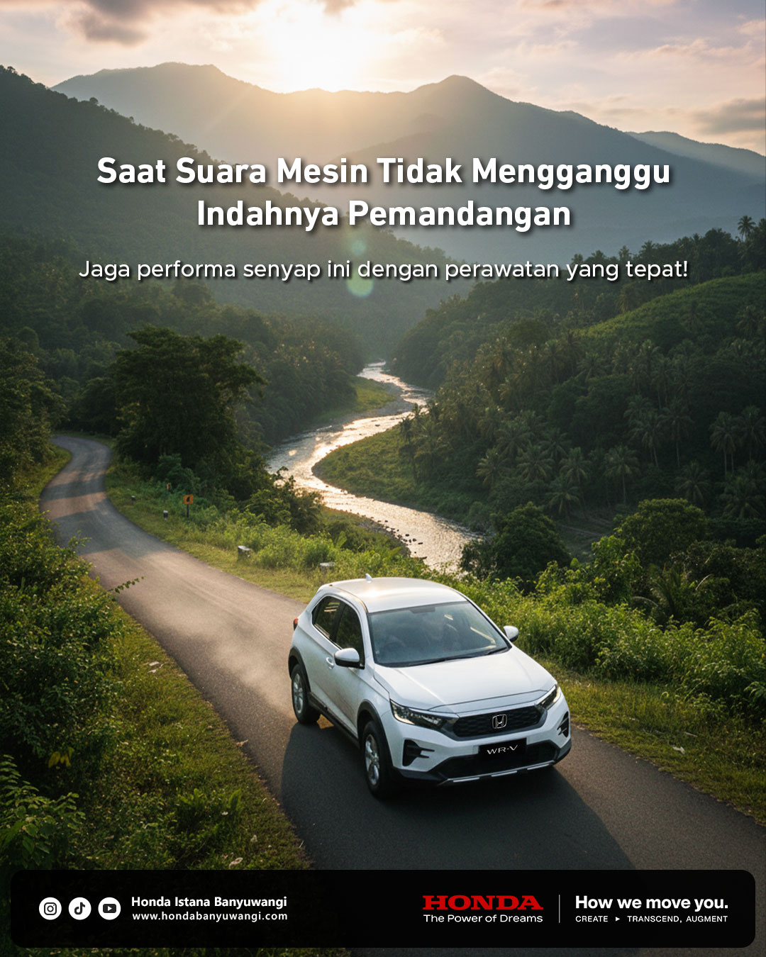 Honda WR-V melaju di jalan pegunungan Banyuwangi