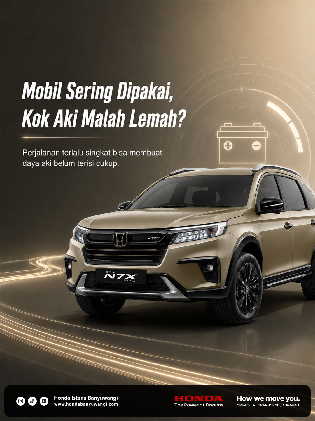 Mobil sering dipakai tapi aki makin lemah