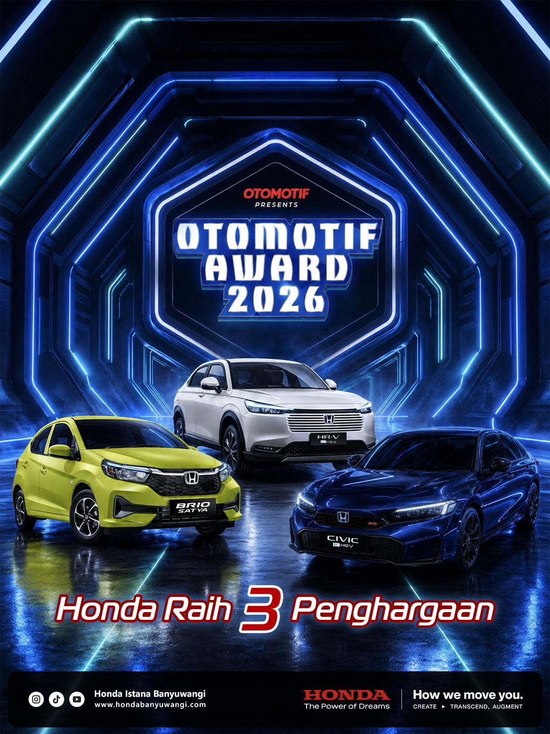 Honda raih 3 penghargaan dalam Otomotif Award 2026