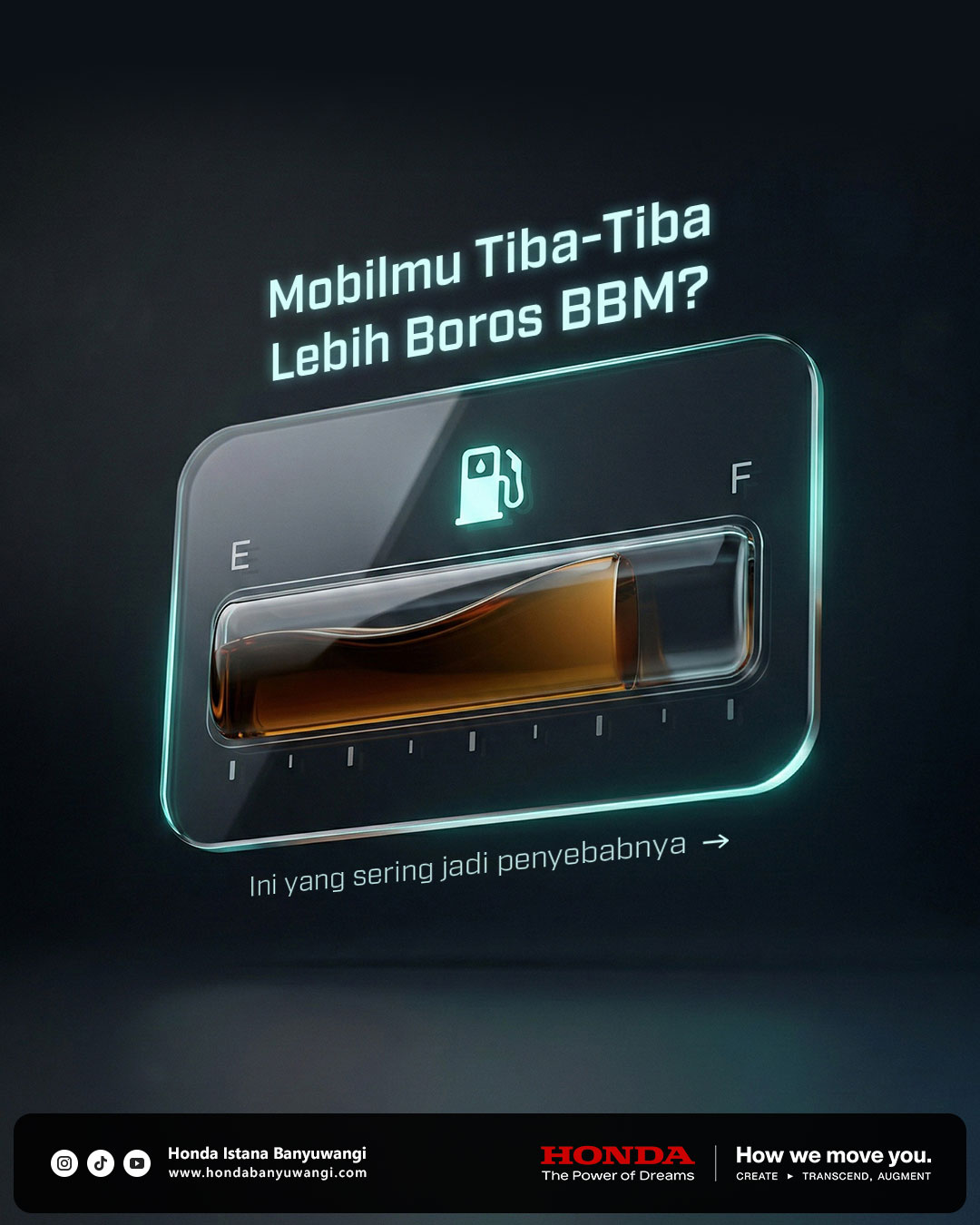 Mobil mendadak jadi lebih boros bahan bakar