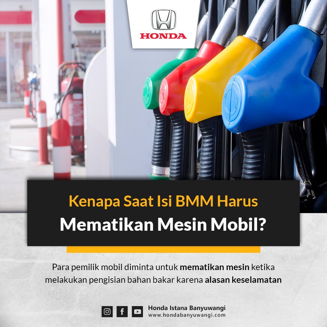 Kenapa Saat Isi Bensin Harus Mematikan Mesin Mobil?