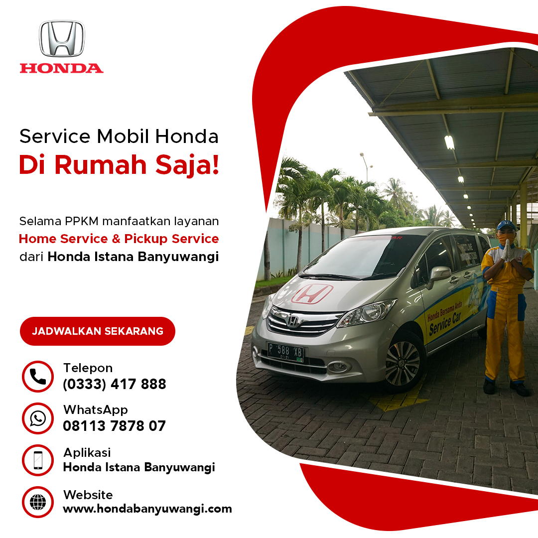 Service Mobil Honda di Rumah Saja