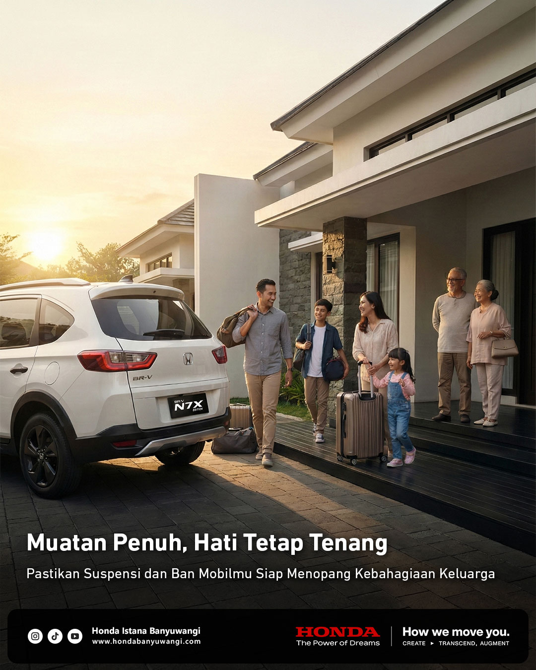 Keluarga Indonesia bersiap liburan bersama Honda BR-V