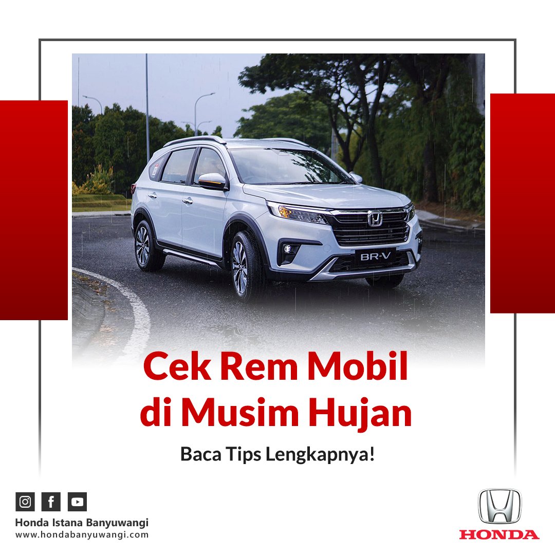 Cek Rem Mobil di Musim Hujan