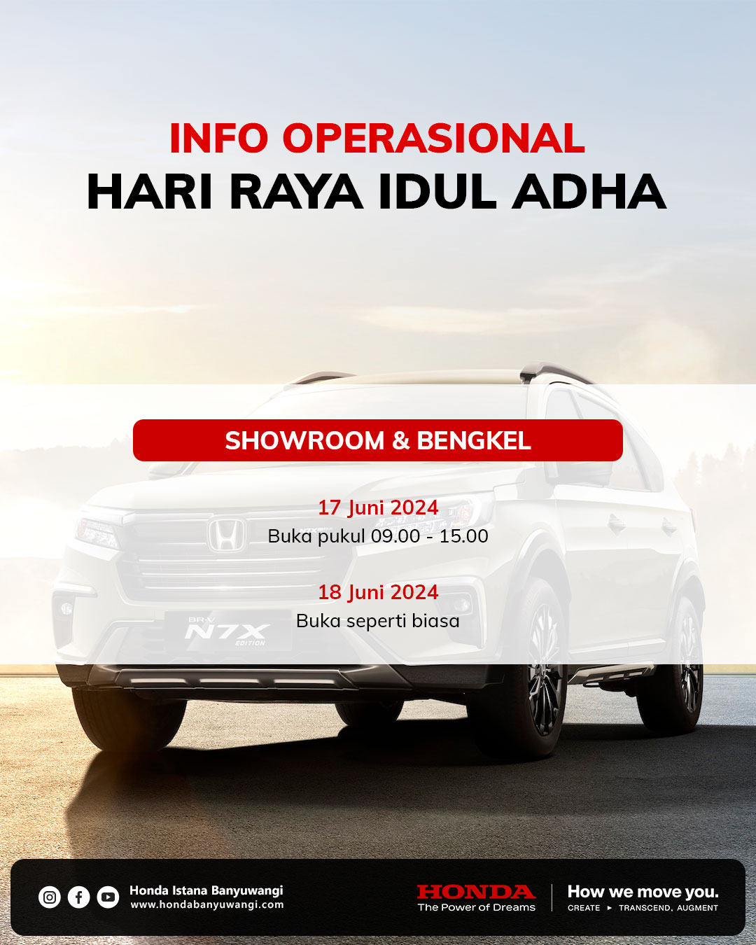 Info Operasional Hari Raya Idul Adha 2024