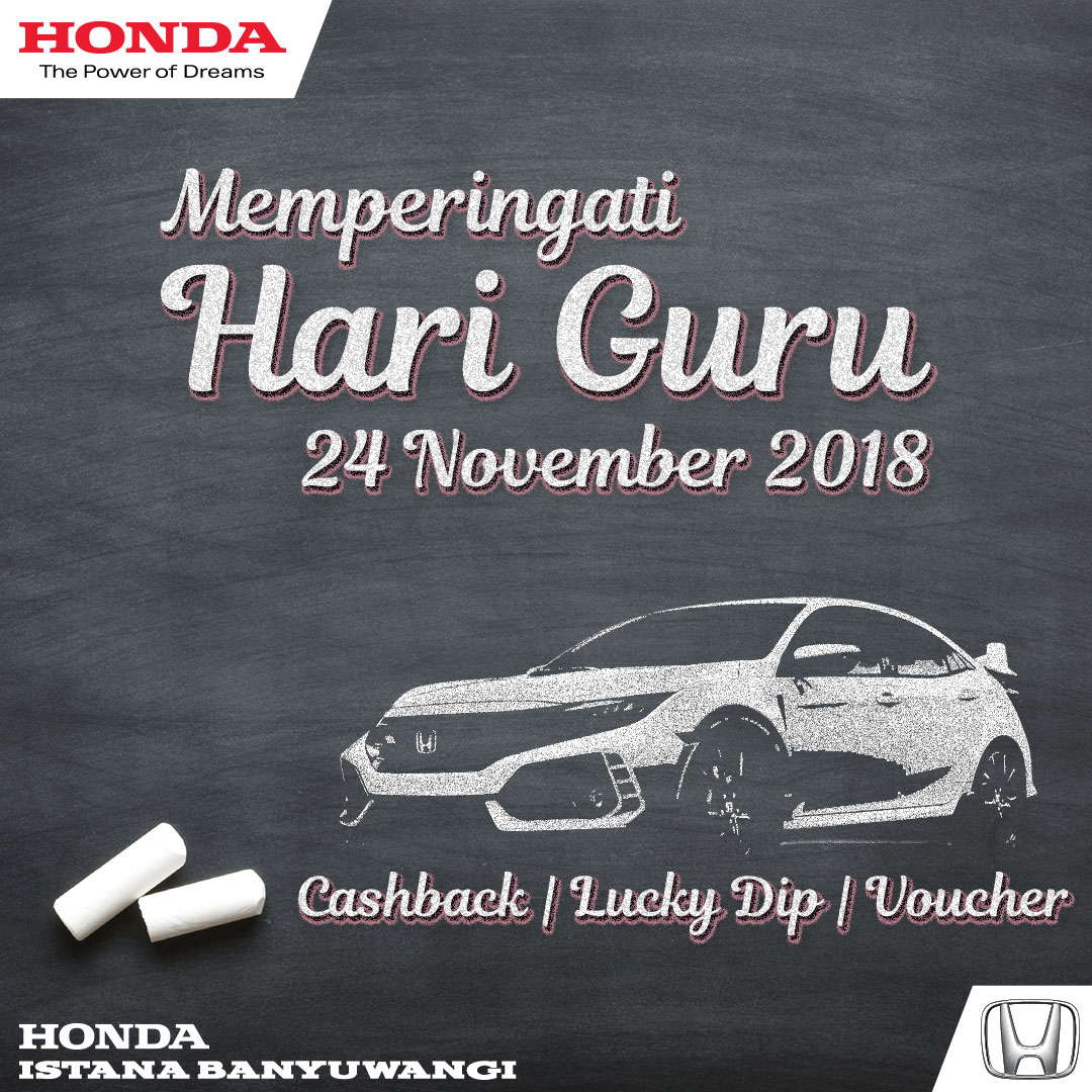 Memperingati Hari Guru - Honda Istana Banyuwangi