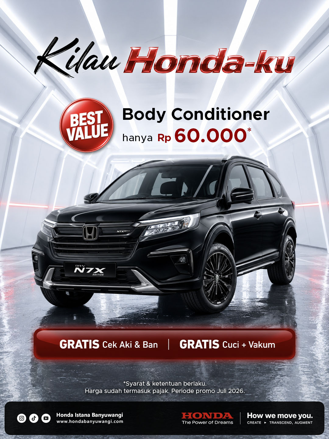 Kilau Honda-ku promo Body Conditioner mobil
