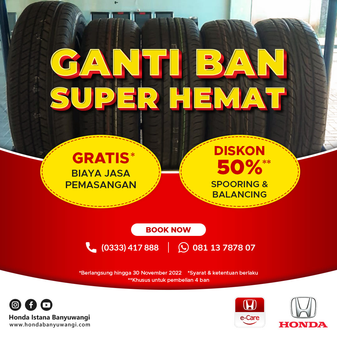 Promo Ganti Ban Honda Banyuwangi