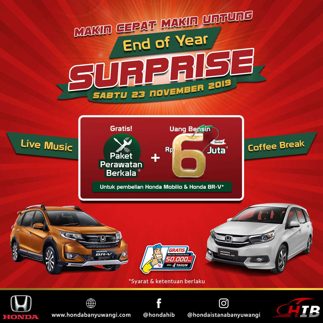 End of Year Surprise Honda Istana Banyuwangi