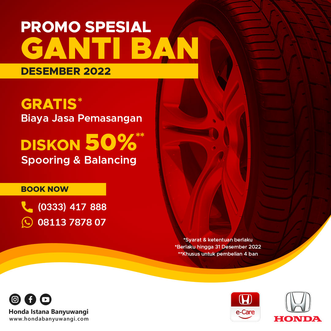 Promo Ganti Ban Desember 2022