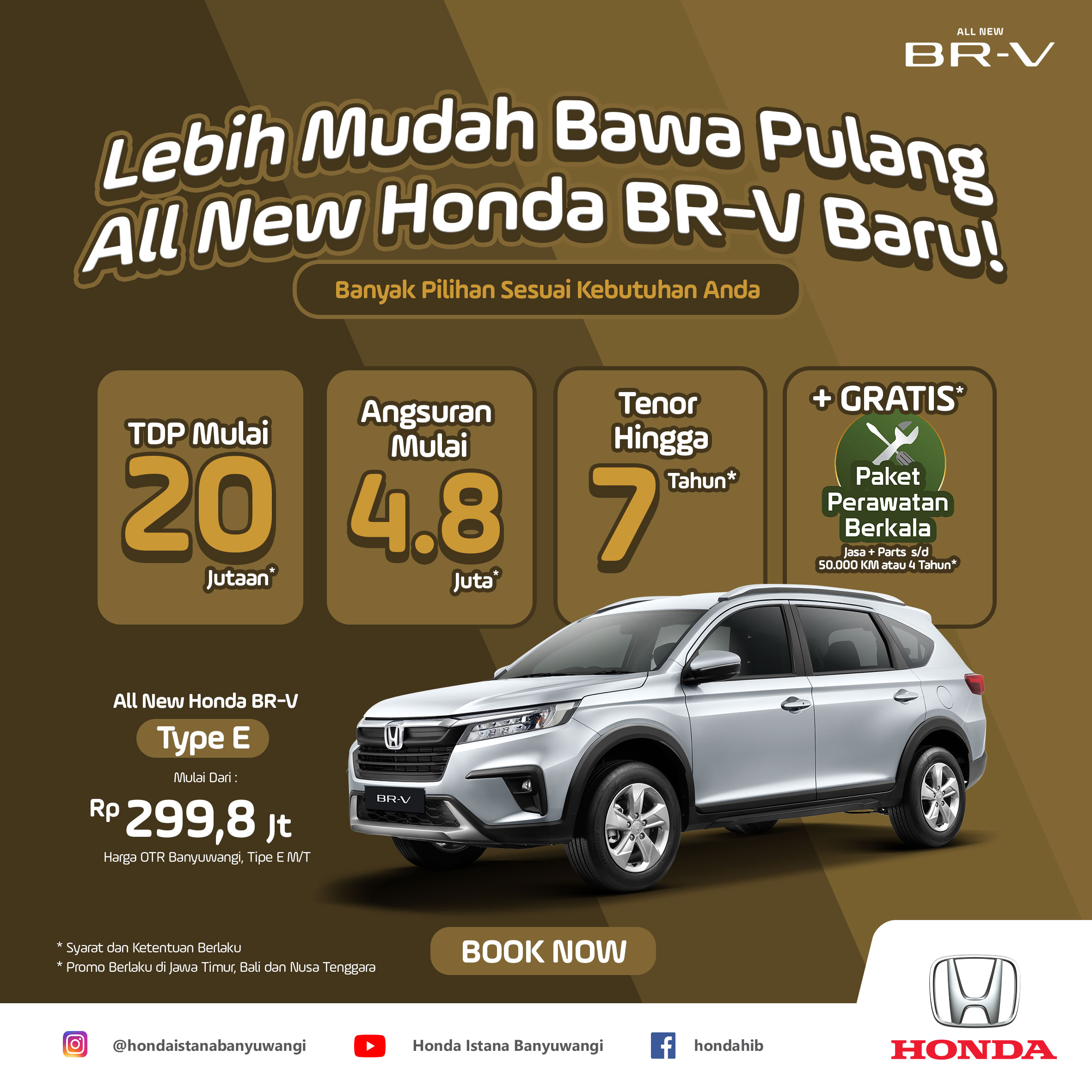 Lebih Mudah Bawa Pulang All New Honda BR-V Baru
