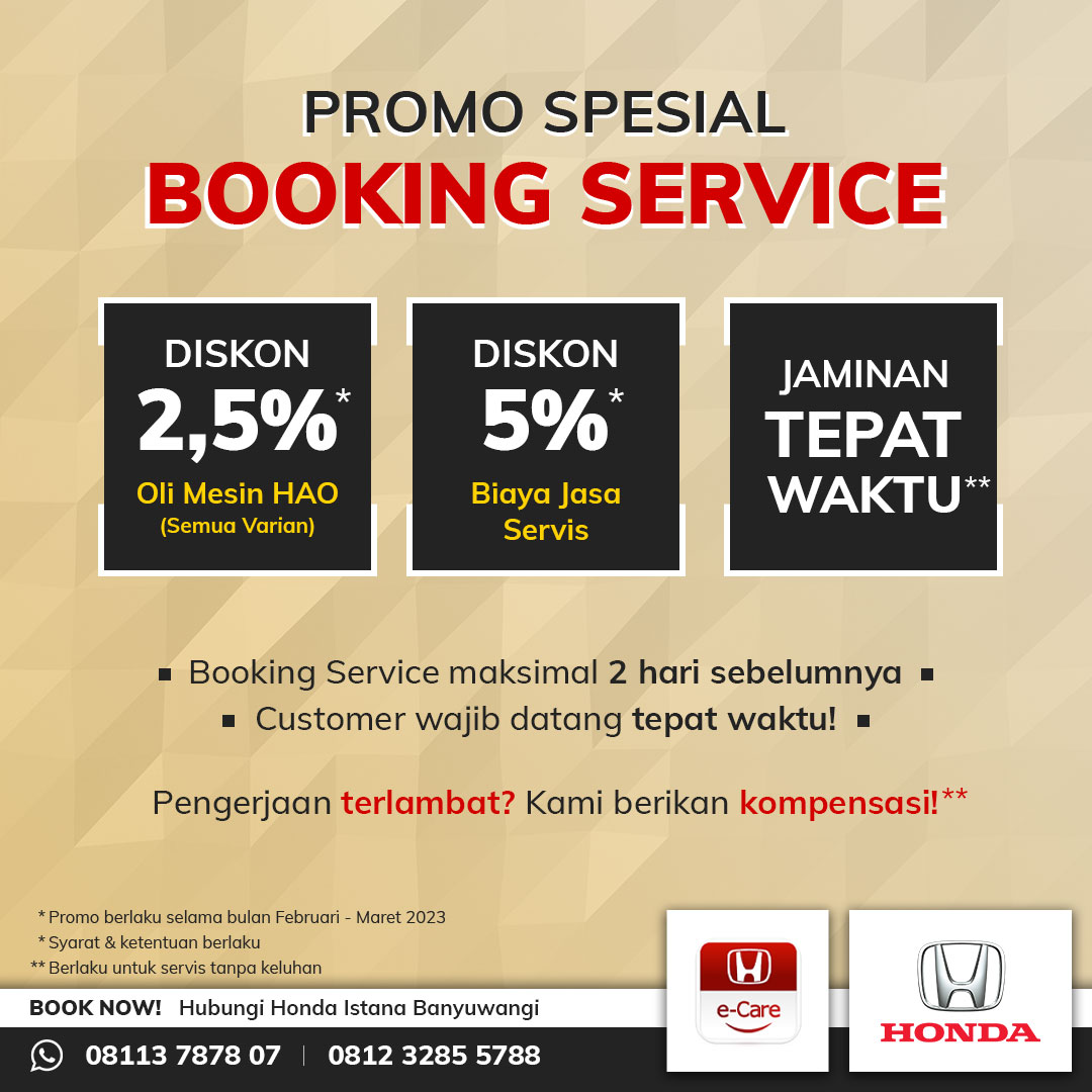 Promo Spesial Booking Service