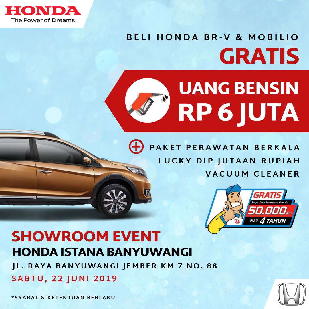 Beli Mobil Honda Gratis Uang Bensin