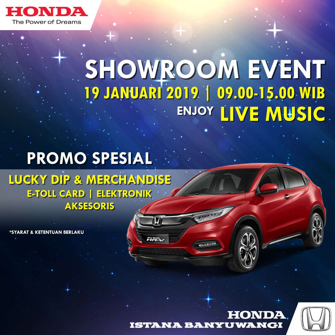 Showroom Event Honda Istana Banyuwangi 19 Januari 2019