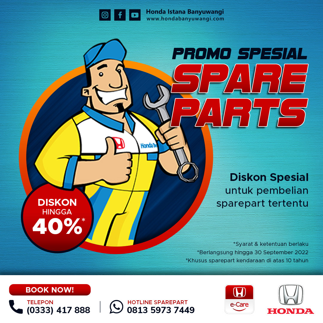Promo Spareparts Honda September