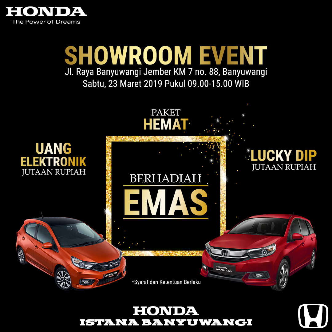 Showroom Event Honda Istana Banyuwangi 23 Maret 2019