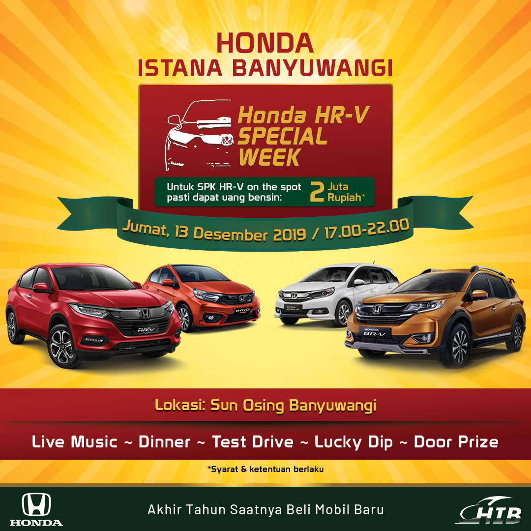 Honda HR-V Special Week 13 Desember 2019