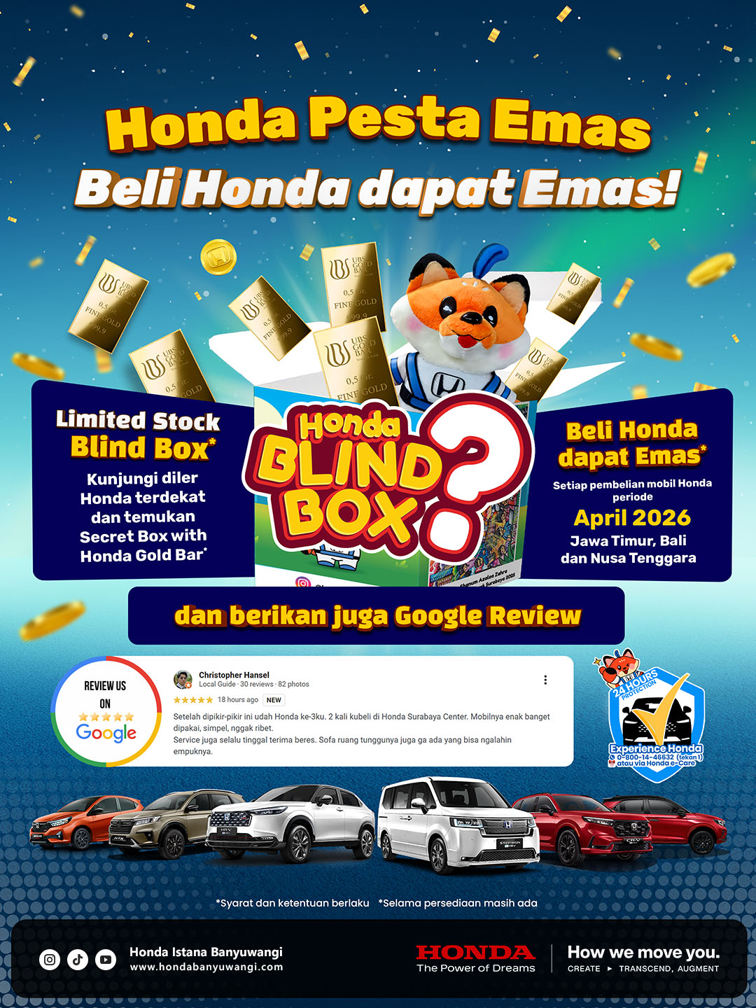 Honda Pesta Emas periode April 2026