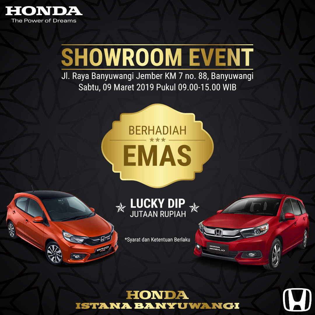 Showroom Event Honda Banyuwangi 9 Maret 2019