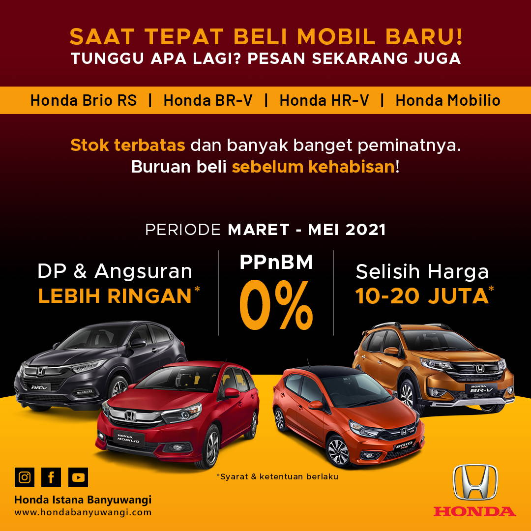 Saat Tepat Beli Mobil Honda Baru