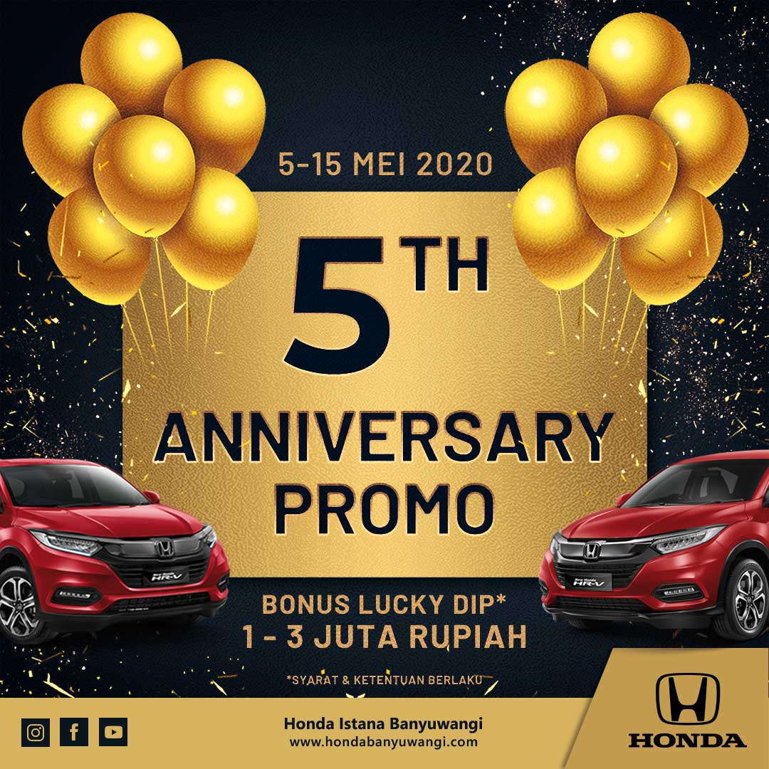 Honda Istana Banyuwangi 5th Anniversary Promo