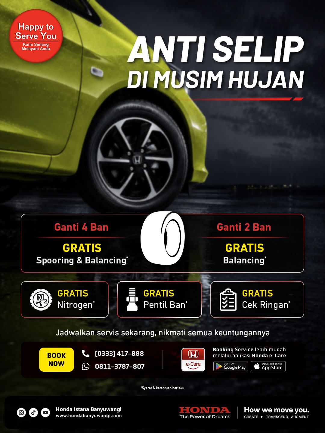Anti Selip di Musim Hujan