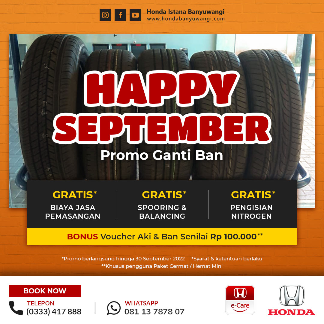 Promo Ganti Ban September 2022